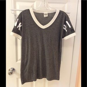 Gray PINK Victoria Secret T-Shirt
